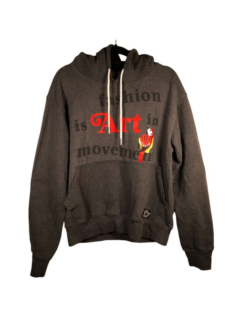 The Museum Hoodie Sweatshirt Large Gray Fashion Is Art In Movement Pullover